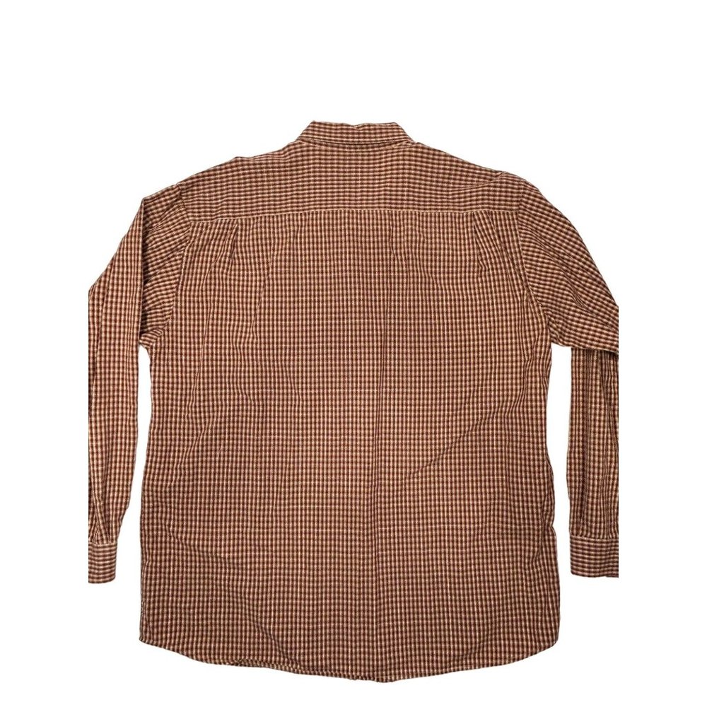 Columbia Sportswear XL Long Sleeve Button‎ Down Shirt Brown Gingham - Picture 3 of 8